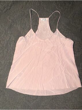 Johnny Was Pale Pink Silk Racerback Cami